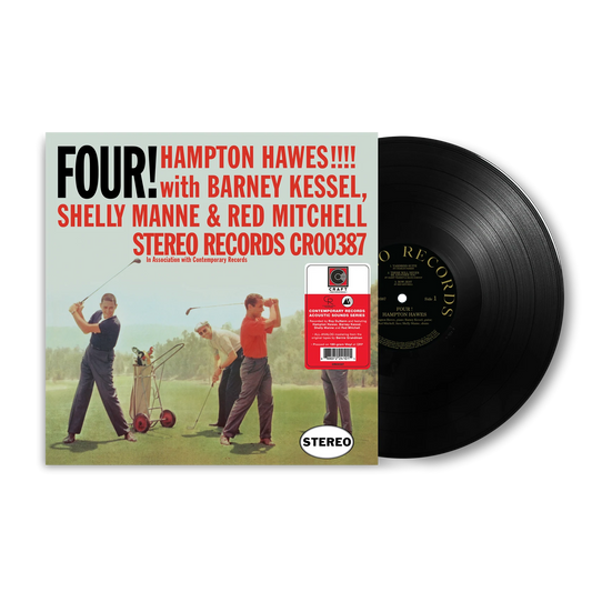 Hampton Hawes – Vier! Mit Barney Kessel, Shelly Manne &amp; Red Mitchell – Zeitgenössische LP 