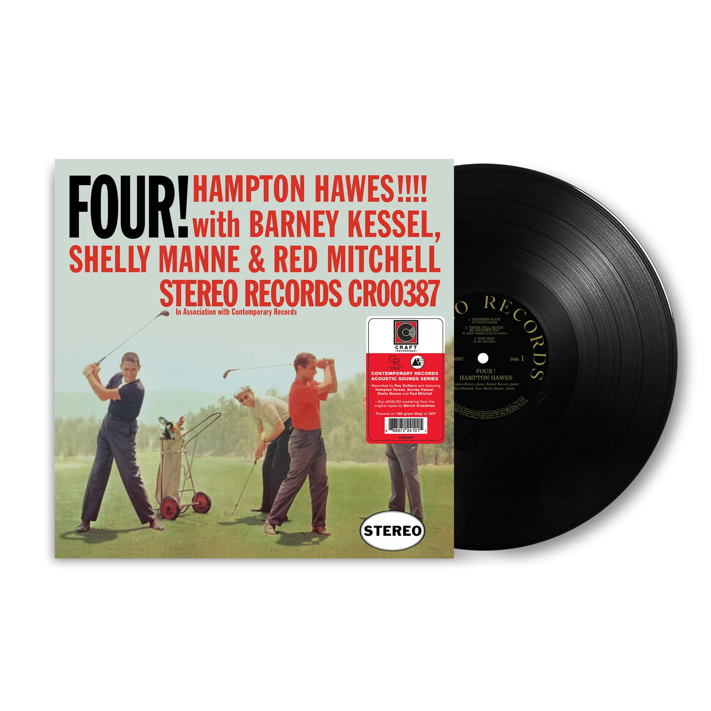 Hampton Hawes - ¡Cuatro! Con Barney Kessel, Shelly Manne y Red Mitchell - LP contemporáneo 