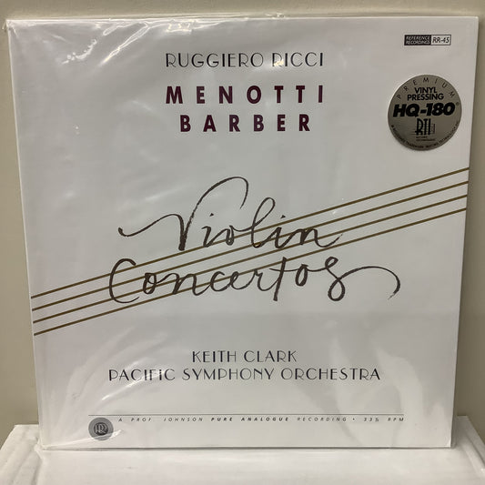 Menotti/Barber - Violin Concertos - LP