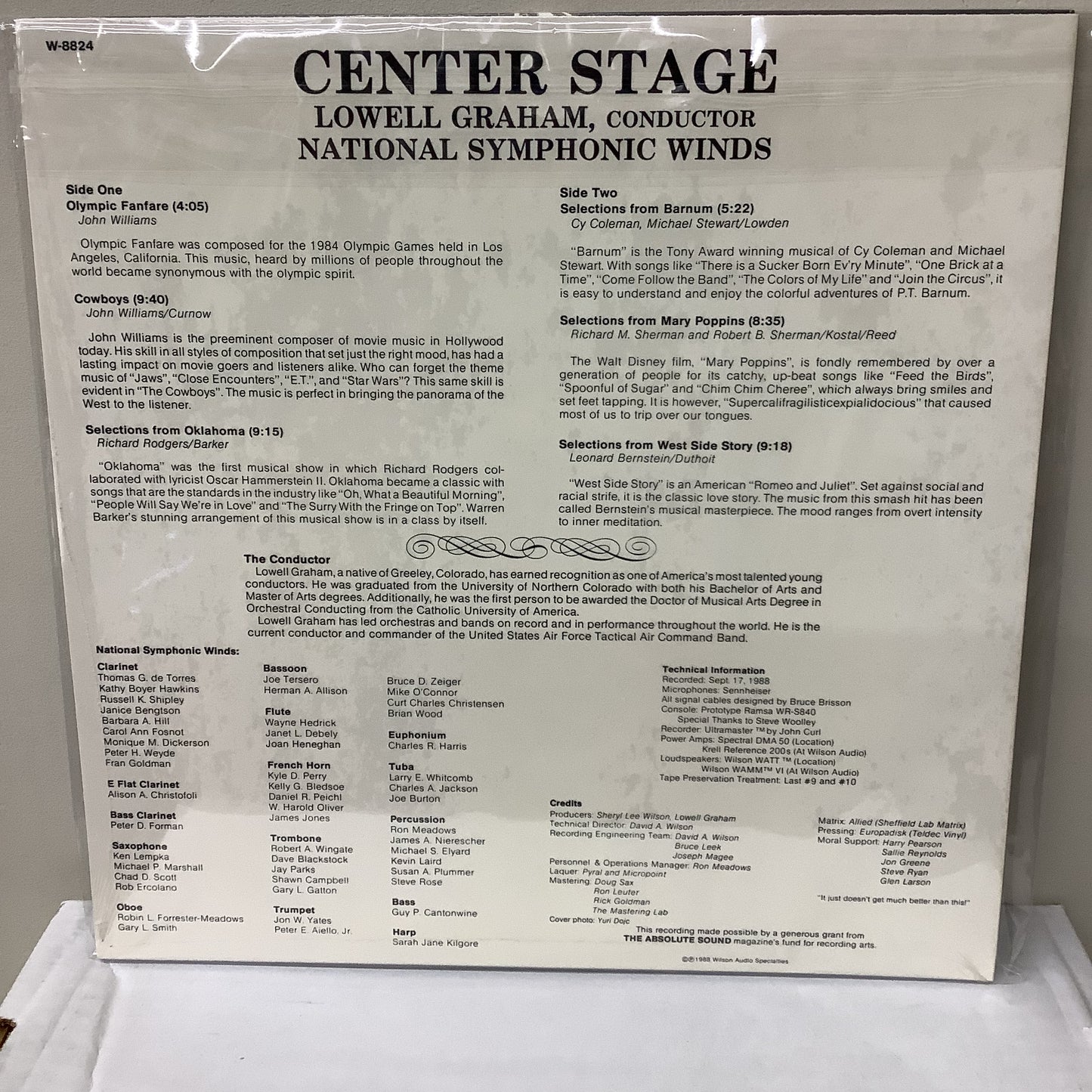Lowell Graham - Center Stage - Wilson Audio LP