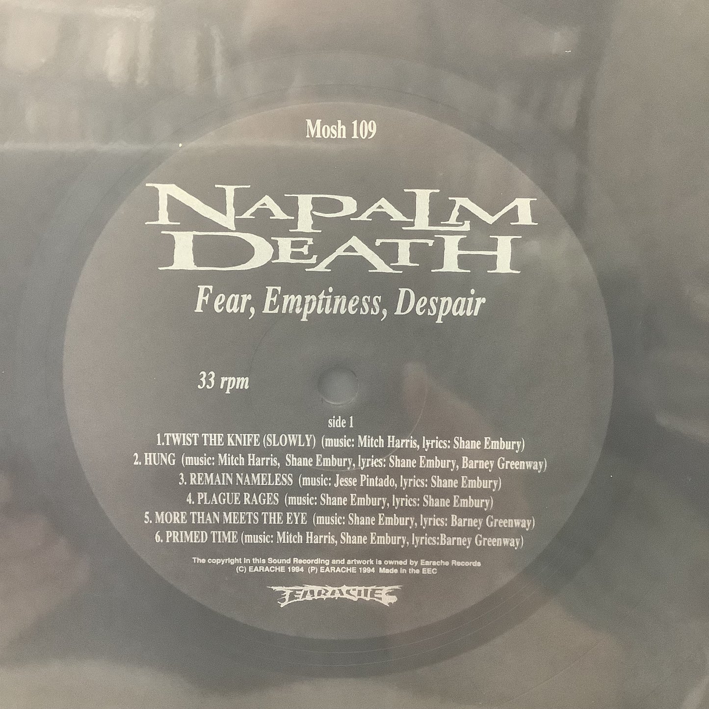 Napalm Death - Fear, Emptiness, Despair - LP