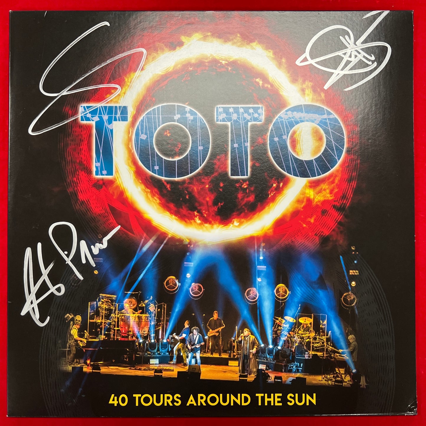 Toto - 40 Tours Around The Sun - Autographed LP
