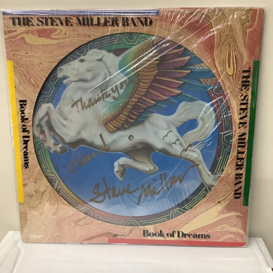 Steve Miller Band - Book of Dreams - Disco de imagen autografiado LP