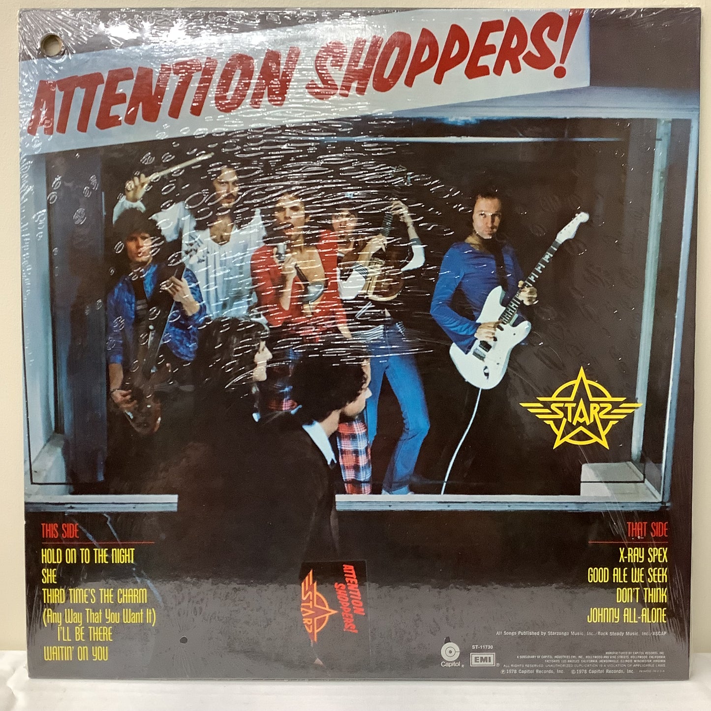 Starz - Attention Shoppers! - Promo LP