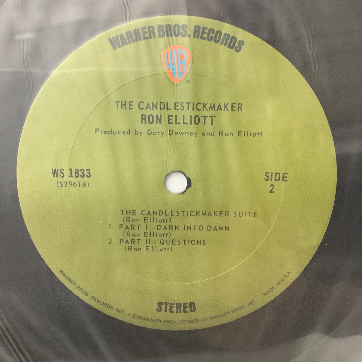 Ron Elliott – The Candlestickmaker – LP