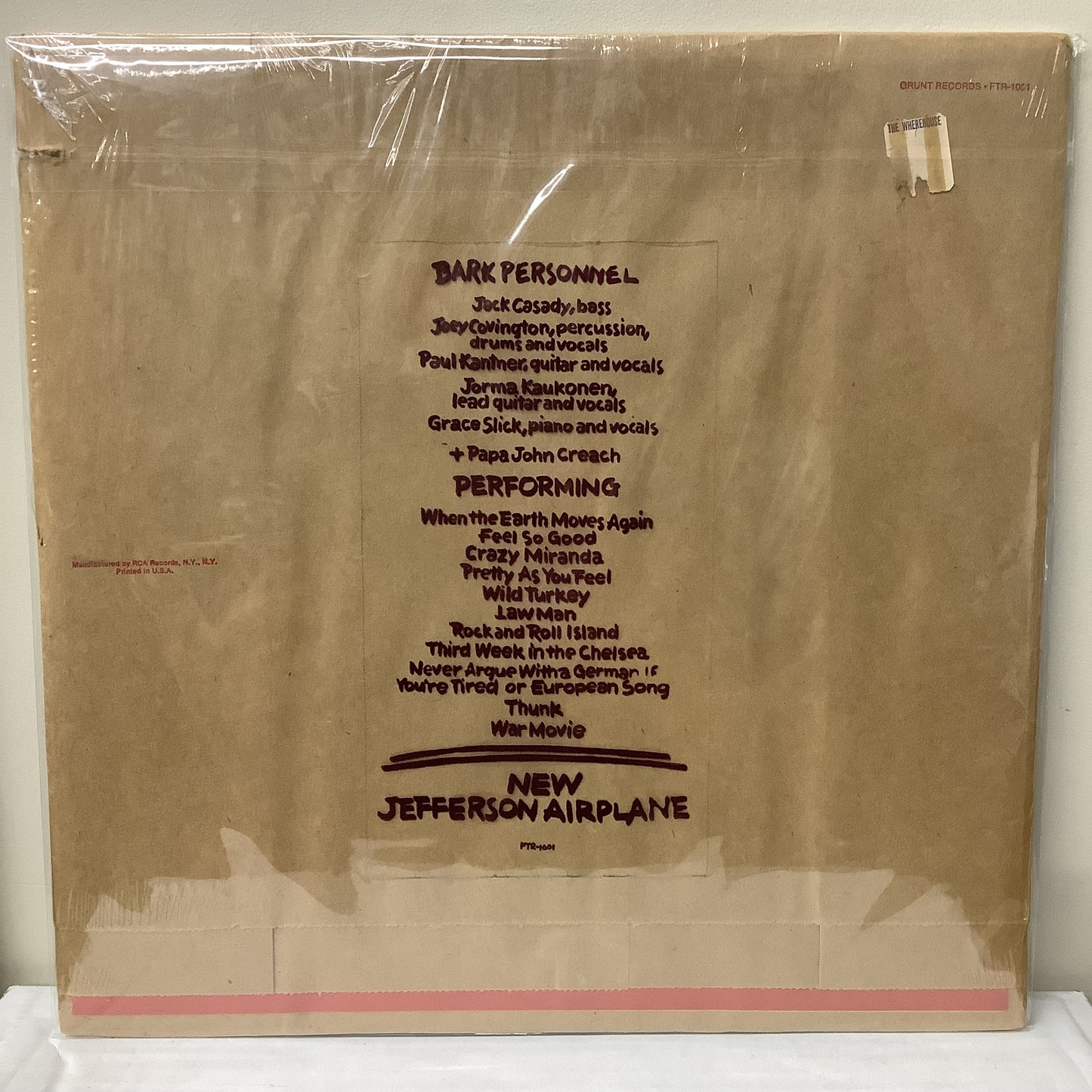 Jefferson Airplane - Bark - LP