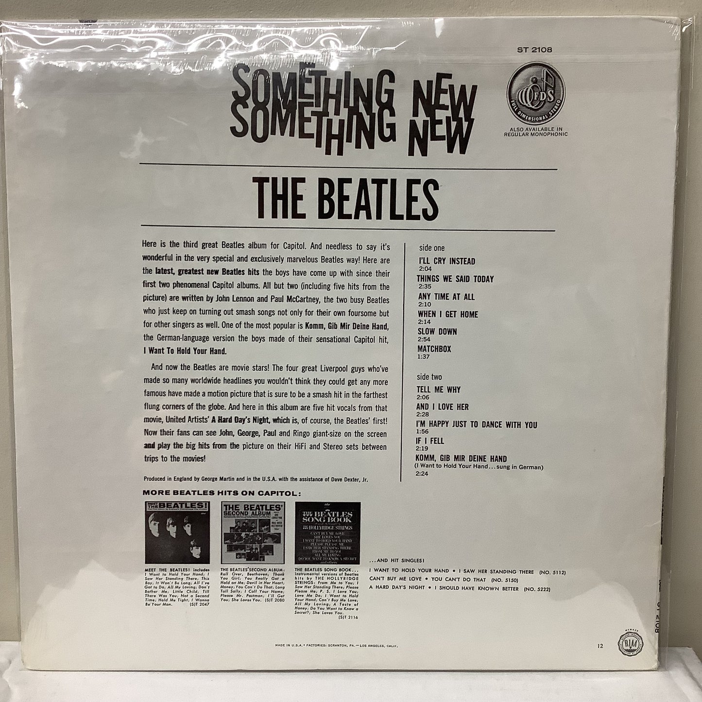 Die Beatles – Something New – LP