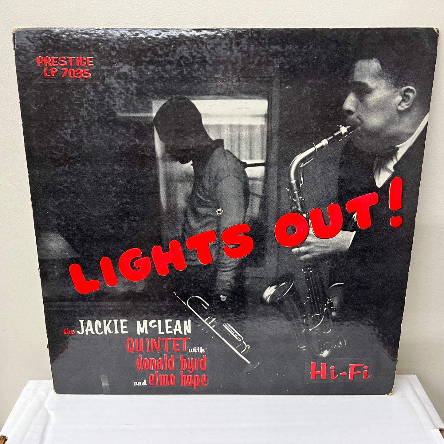 El quinteto de Jackie McLean con Donald Byrd y Elmo Hope – ¡Apaga las luces! - LP de prestigio