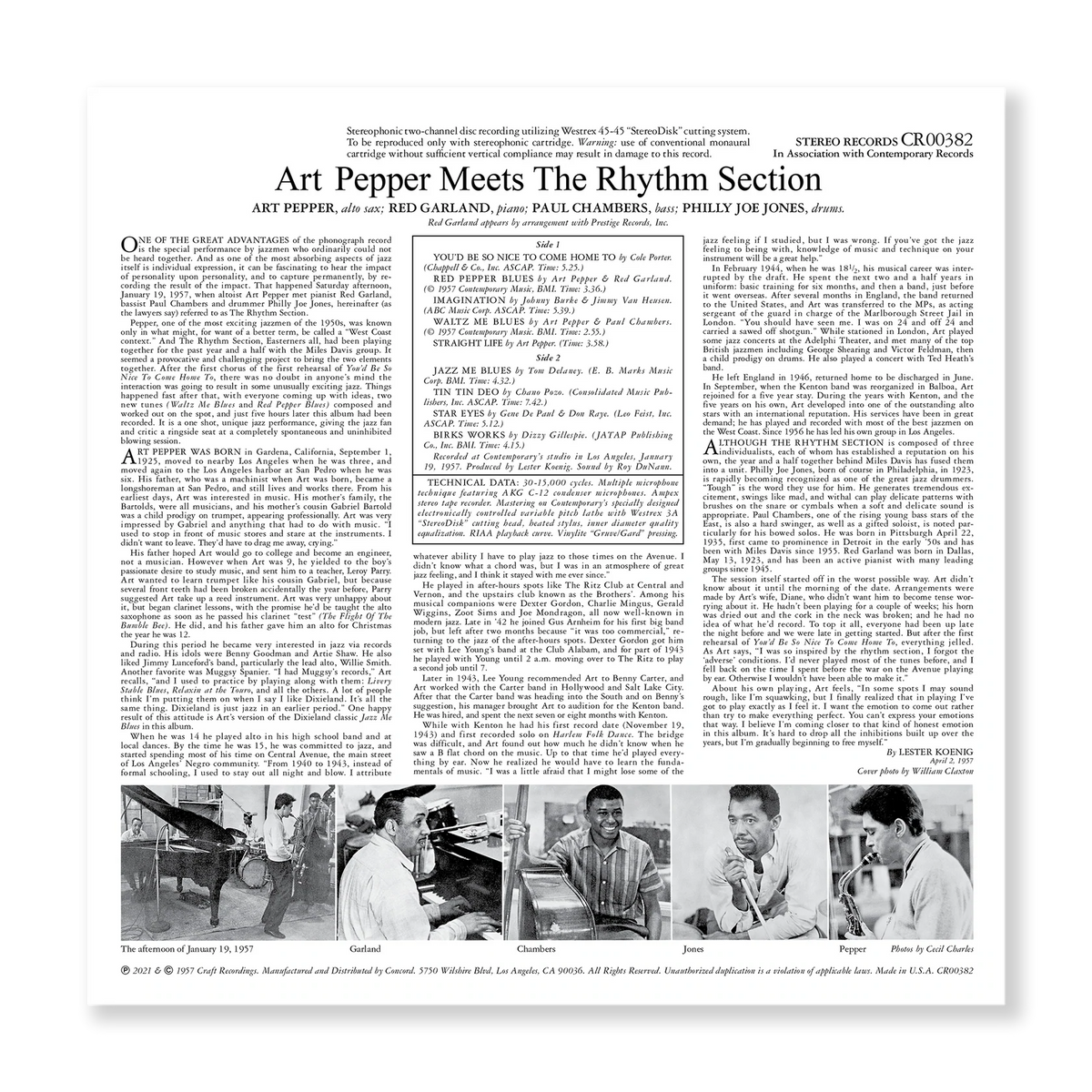 Art Pepper - Meets The Rhythm Section - Contemporary LP | The 'In Art Pepper - Meets The Rhythm Section - Contemporary LP | The 'In