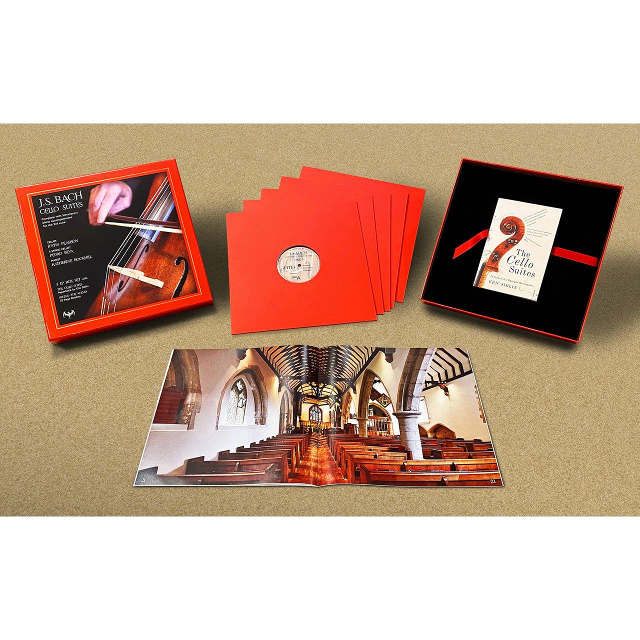 Justin Pearson, Pedro Silva und Katherine Rockhill – JS Bach Cello-Suiten – LP-Box-Set