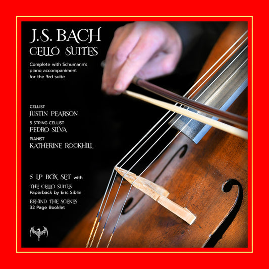 Justin Pearson, Pedro Silva &amp; Katherine Rockhill - JS Bach Cello Suites - Caja de LP