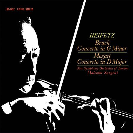 Heifetz-Sargent - Bruch: Concerto in G Minor/Mozart: Concerto in D Major - Analogue Productions LP