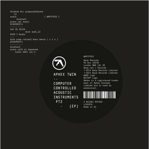 Aphex Twin - Instrumentos Acústicos Controlados desde Computador (PC) PT 2 - LP