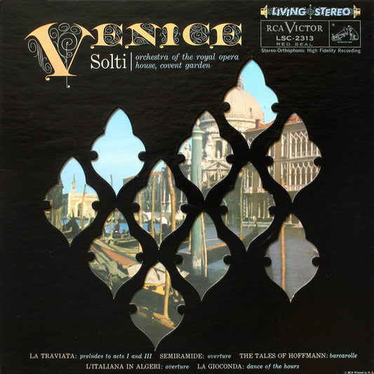 Georg Solti - Venice  (Royal Opera House Orchestra) - Analogue Productions LP