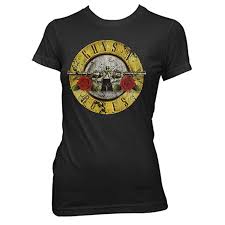 Camiseta de mujer Guns N Roses Bullet desgastada