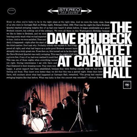 Dave Brubeck Quartet – At Carnegie Hall – Speakers Corner LP