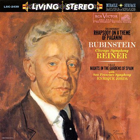 Rubinstein/Reiner/Jorda - Rachmaninoff: Rapsodia sobre un tema de Paganini/ Falla: Noches en los jardines de España - Analogue Productions LP