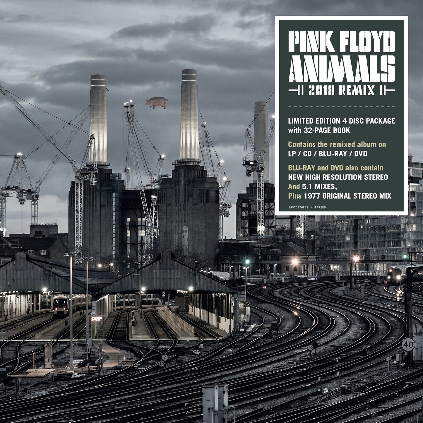 Pink Floyd - Animals (2018 Remix) LP, CD, DVD Audio Disc y Blu-Ray Box Set